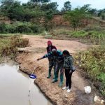 Prof. Abila with students Field Work 3